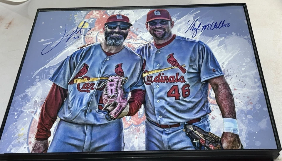 Jason Motte Kyle McClellan 双签名 11x14 定制照片圣路易斯红雀队  — 第 1/1 张图片
