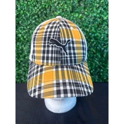 Gorra de béisbol Puma Velour Flexfit talla grande XL amarilla y negra para adultos Foto 1 de 4