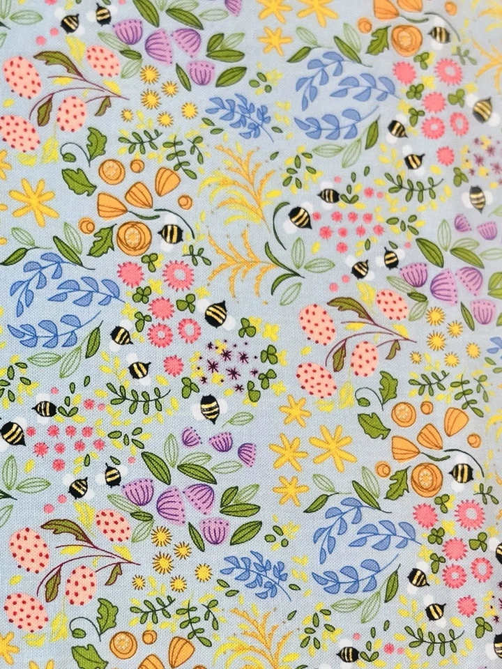 Moda FABRIC  Wild Blossoms Fat Eighth 9x21 - Image 1 of 1