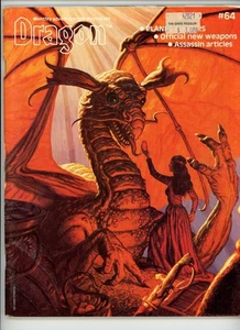 Dragon Magazine #64 Monthly Adventure Role-Playing Aid 1982 TSR - Picture 1 of 2