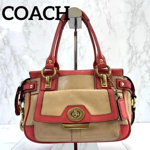 Vintage COACH Signature Shoulder Bag - Picture 1 of 8