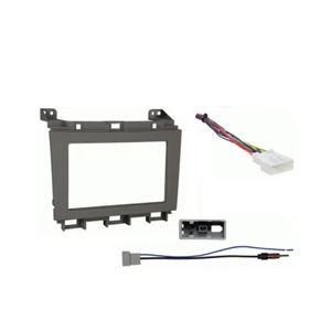 Fits Nissan Maxima 2009-2014 Double DIN Harness Radio Install Kit - Gray Dash - Picture 1 of 4