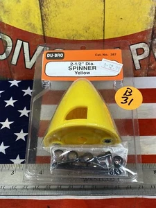 DuBro 281 2-1/4" Diameter Spinner {Yellow} NEW USA SHIPPED - Picture 1 of 8