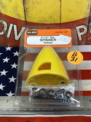 DuBro 281 2-1/4" Diameter Spinner {Yellow} NEW USA SHIPPED - Image 1 of 4