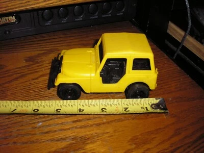 Nice Plastic 5 3/8" Long STROMBECKER Yellow Jeep CJ Free Ship - Image 1 of 4