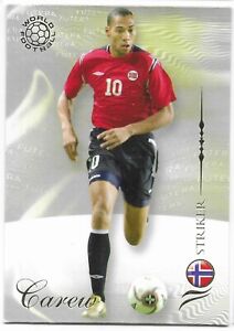 ASTON VILLA & NORWAY - John Carew #139 FUTERA 2007 Football card