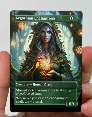 Argothian Enchantress Proxy Card with Custom designed art - Photo 1/2
