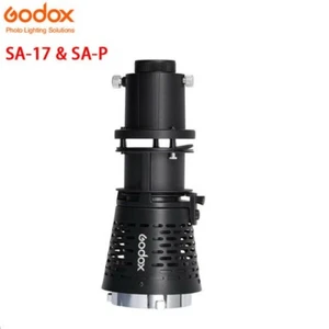 Godox SA-17 & SA-P Bowens Mount LED Continuous Light Snoot Adapter+Projector Set - Picture 1 of 16