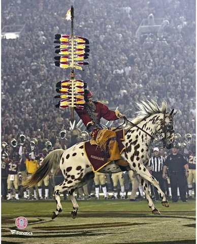 Florida State Seminoles Unsigned Osceola and Renegade Pre-Game 8" x 10" Photo Cover