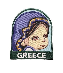 Girl Scouts Greek Girl Country Patch GREECE  - Picture 1 of 1