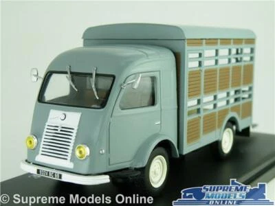 RENAULT HORSEBOX ANIMAL TRANSPORTER MODEL TRUCK VAN 1:43 SCALE IXO HORSE GREY K8 - Image 1 of 4