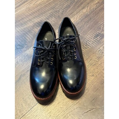 Jeffrey Campbell Trevor Platform Lug Derby Oxfords Lace Up Black - Image 1 of 4