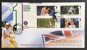 2013 Buckingham Cover 472M FDC Andy Murray, Wimbledon London SW19 Cancel - Picture 1 of 2