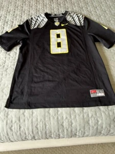 Men's Nike Oregon Ducks Black Mariota Football Jersey Size Large - Picture 1 of 7