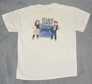 Camiseta blanca vintage Y2K Otakon 2005 generación Convención de Otaku para hombre 2XL - Imagen 1 de 15