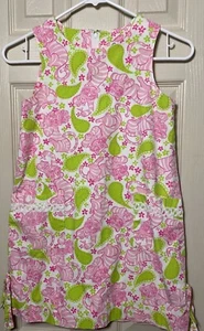 Lilly Pulitzer Jack Cat Tie Back Cotton Midi Dress Size 7 - Picture 1 of 5