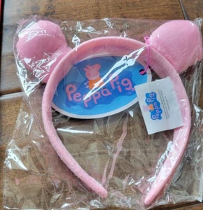 2025 PEPPA PIG PLUSH EARS HEADBAND UNOPENED PACKAGE AND BRAND NEW - Picture 1 of 1