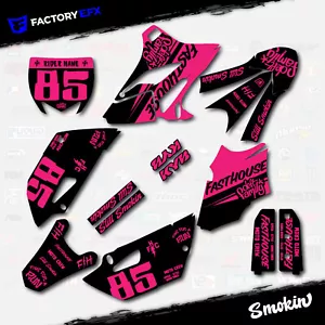 Black Pink Smokin Camo Graphics Kit fits 15-21 Yamaha YZ85 YZ 85 Decals Sticker - Picture 1 of 6