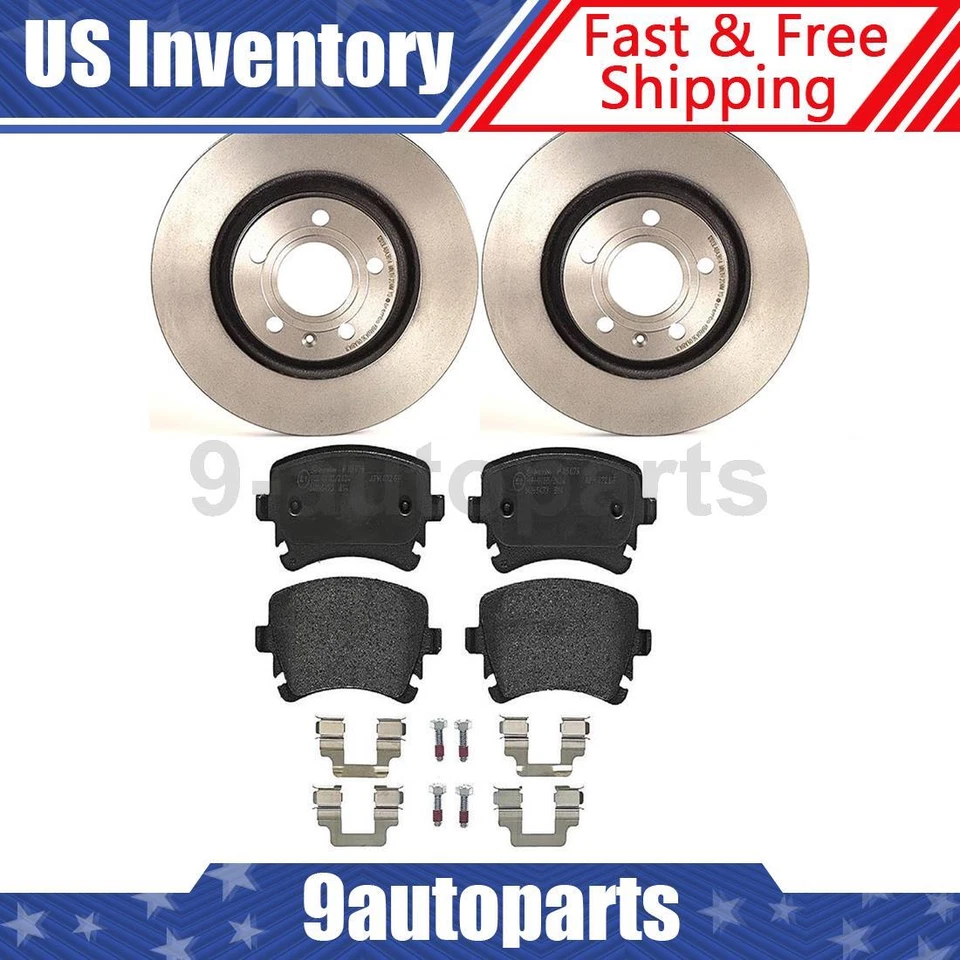 Задние тормозные диски Brembo оригинальные металлические тормозные колодки для Audi S4 2004-2009 годов выпуска - Изображение 1 из 4