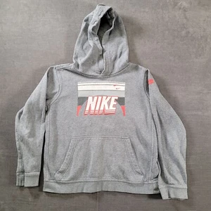 Nike Vintage White Tag Youth Hoodie Graphic Print Long Sleeve Pull Over Size L - Picture 1 of 9