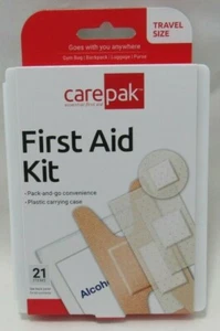 carepak Erste Hilfe Set 21 Teile Pack-and-Go Komfort Kunststoff Tragetasche - Bild 1 von 2