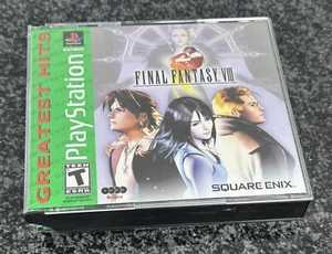 Final Fantasy VIII 8 Sony PlayStation 1 PS1 4 GUTE Discs 2 Booklets beschädigte Hülle - Bild 1 von 11