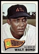 1965 Topps #109 Walt Bond   Baseball Houston Astros