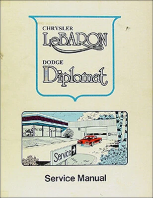 Manuale Di Riparazione 1977 Dodge Diplomat E Chrysler LeBaron - Immagine 1 di 2