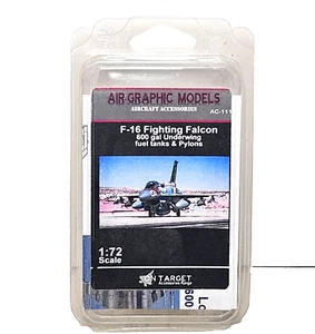 Air-Graphic Models F-16 600 Gallon Underwing Fuel Tanks & Pylons 1/72 (AC-111) - Picture 1 of 4