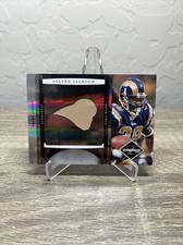 2008 Leaf Limited Steven Jackson Jumbo Prime Jersey Patch /10 Game Used Rams