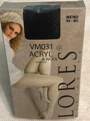 Meia-calça quente Lores VM 031 lã acrílica padrão original com shorts e reforço - Imagem 1 de 4