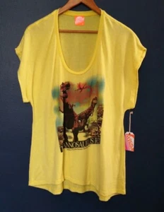 Local Celebrity Yellow Dinosaur Tyrannosaurus Rex Sweatshirt Size S - Picture 1 of 10