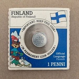 1979 Finland 1 Penni UNC Coin Free Shipping for USA Finnish Coin European Mint - Picture 1 of 2