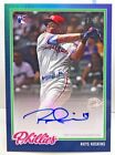 Rhys Hoskins 2018 Topps On Demand Inspired By '78 BLUE Autograph Auto RC #'d/50