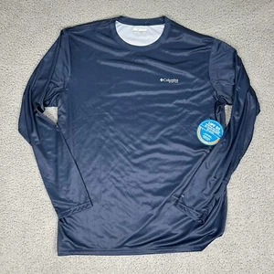 Columbia Men's PFG Terminal Tackle UPF 50 Long Sleeve Fishing Shirt XL Blue - Picture 1 of 7
