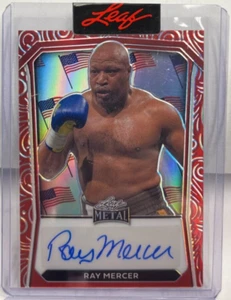 Ray Mercer 2024 Leaf Metal Independence Day American Flag Autograph Auto #'d 2/2 - Bild 1 von 2