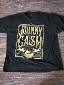 Cash Johnny Cash Short Sleeve Mens T Shirt Men In Black Size XL - Picture 1 of 8