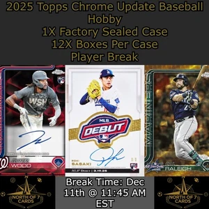Thairo Estrada 2025 Topps Chrome Update Baseball Hobby 1X Case Player BREAK #5 - Picture 1 of 3