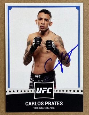 UFC/MMA STAR- CARLOS PRATES AUTOGRAPH 2025 PORTRAIT TRADING CARD #2 - Image 1 of 3