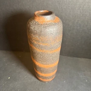 NyMolle Denmark strukturierte schwarz-orange Vase [Artikel 0231] - Bild 1 von 6
