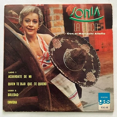 SONIA "LA UNICA" - CON EL MARIACHI ALTEÑO - 1974 MEXICAN 7" EP PS - Image 1 of 4