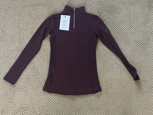 aztec diamond equestrian TECHNICAL STRETCH BASE LAYER BURGUNDY Women’s XS  - Picture 1 of 3