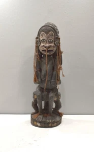 Papua New Guinea Double Figure Mother and Baby Statue Korogao Village - Picture 1 of 12