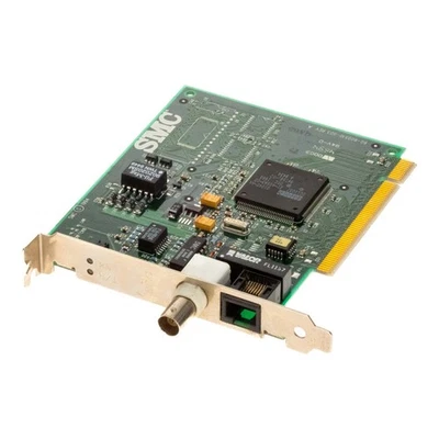 Network Card SMC 60-600510-003 REV A BNC RJ45 PCI - Image 1 of 3