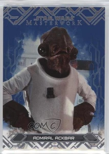 2017 Topps Star Wars Masterwork Blue Admiral Ackbar #61 09ai - Picture 1 of 3