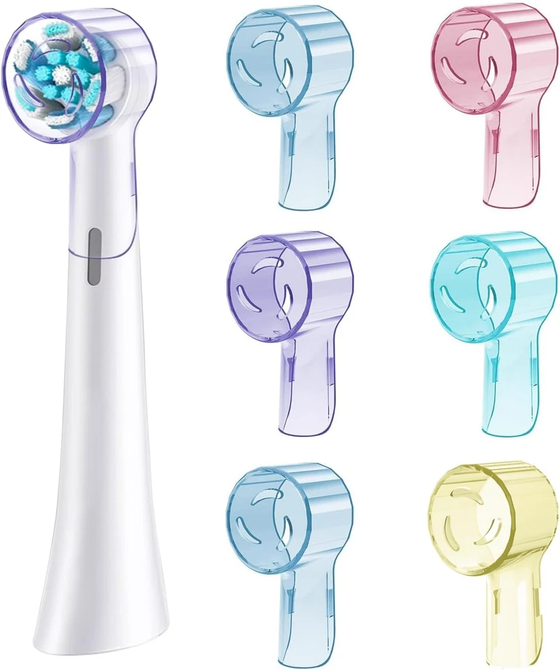 6 Pack Toothbrush Covers for Electric Toothbrush Heads, Mixing Colors - Image 1 of 4