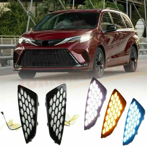 For Toyota Sienna XSE 2021-2025 Car Front Fog Lamp DRL LED Daytime Running Light - Picture 1 of 8