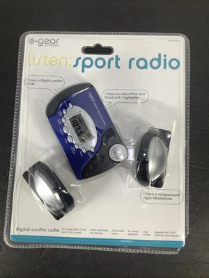 Listen®️ Audio Sport AM/FM Stereo Arm Band Radio-Blue - Image 1 of 4