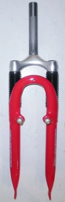 RED SR SUNTOUR 26" MOUNTAIN BICYCLE FORK BIKE PARTS 414 - Image 1 of 4