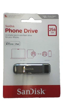 SanDisk 256GB iXpand Flash Drive Luxe, for iPhone and iPad - SDIX70N-256G-AG6NE - Image 1 of 2